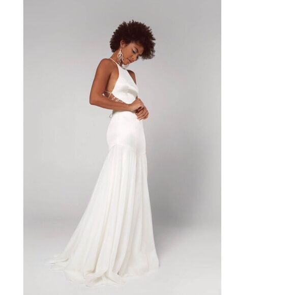 Fame and partners wedding dress